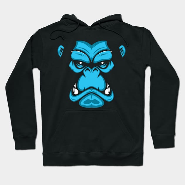 Blue ape Hoodie by Rakos_merch